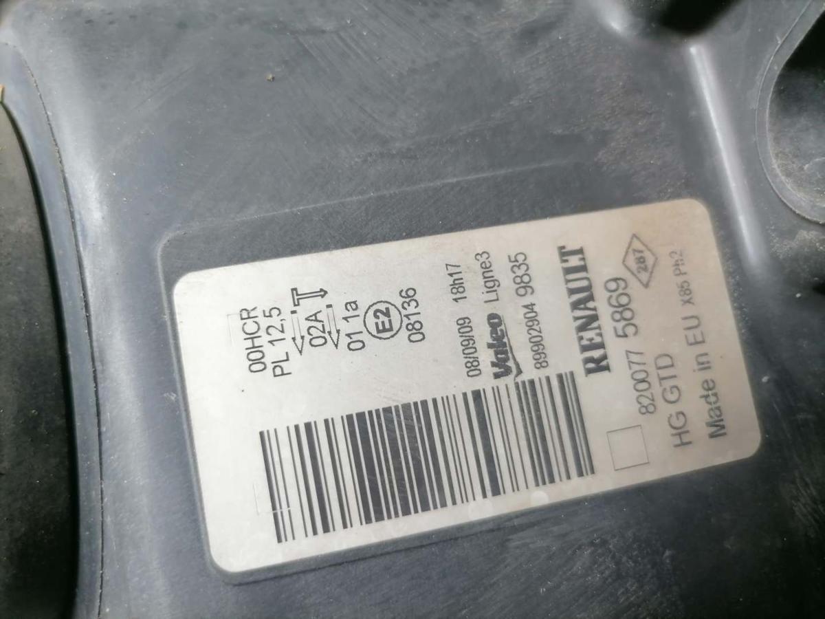 Renault Clio 3 Bj.2009 original Scheinwerfer vorn links Halogen Facelift